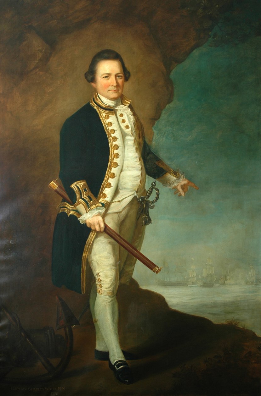 Capitán Wood de Bolling Hall, 1770 de Dominic Serres