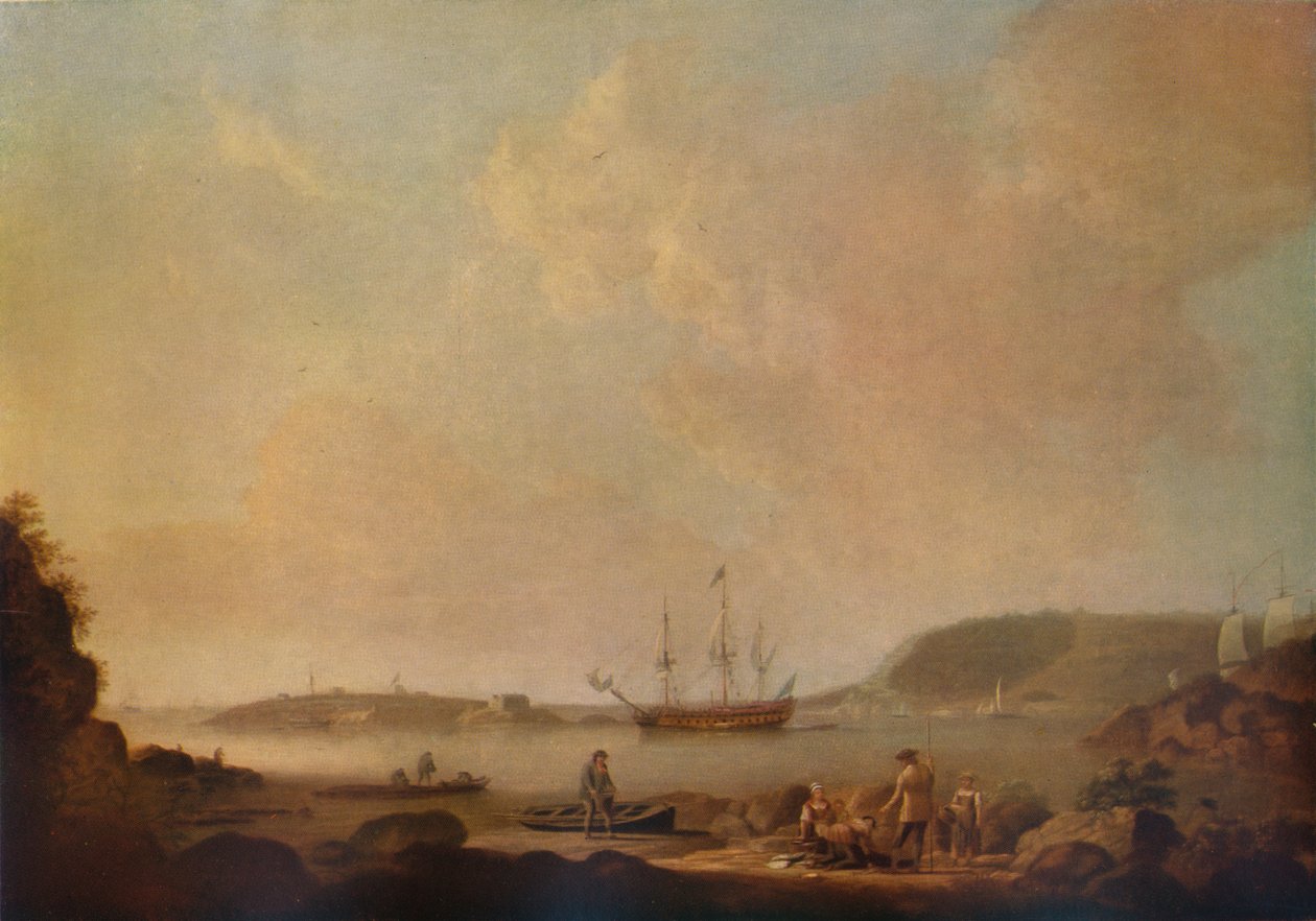 Isla de Drake, Plymouth, 1773 de Dominic Serres