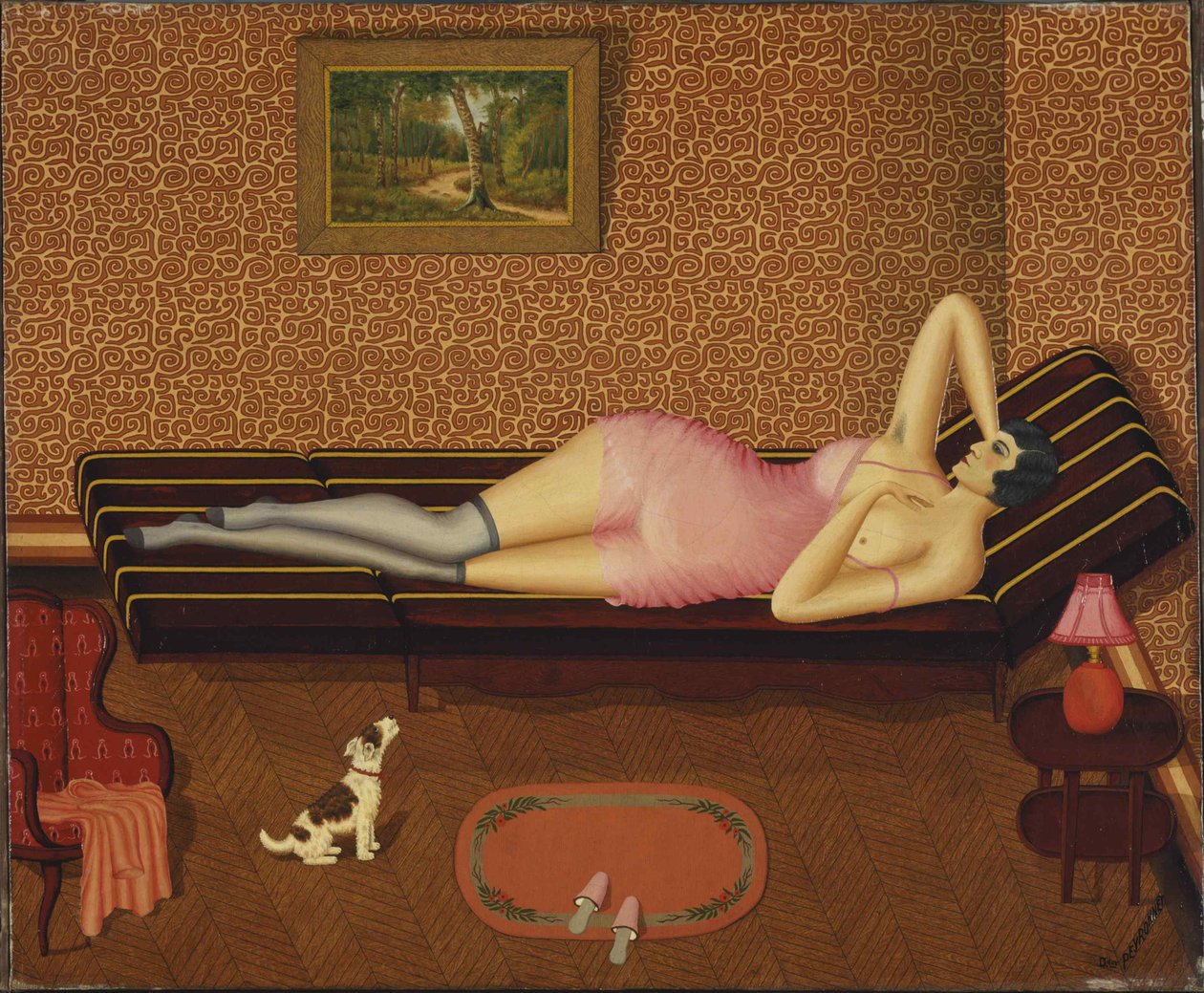Siesta de verano Mujer acostada, 1933 de Dominique Peyronnet