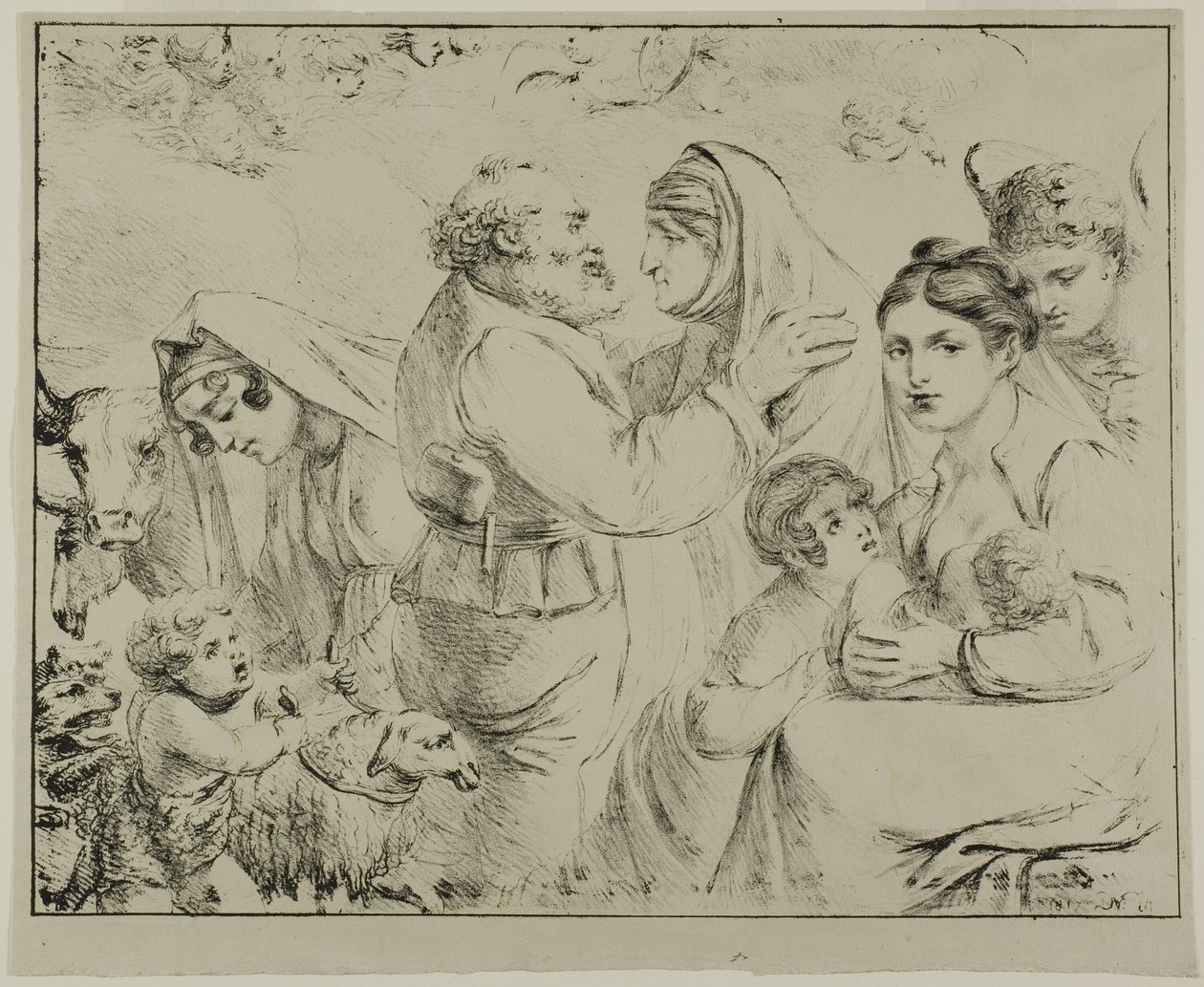 Alegoría de la felicidad maternal de Dominique Vivant Denon