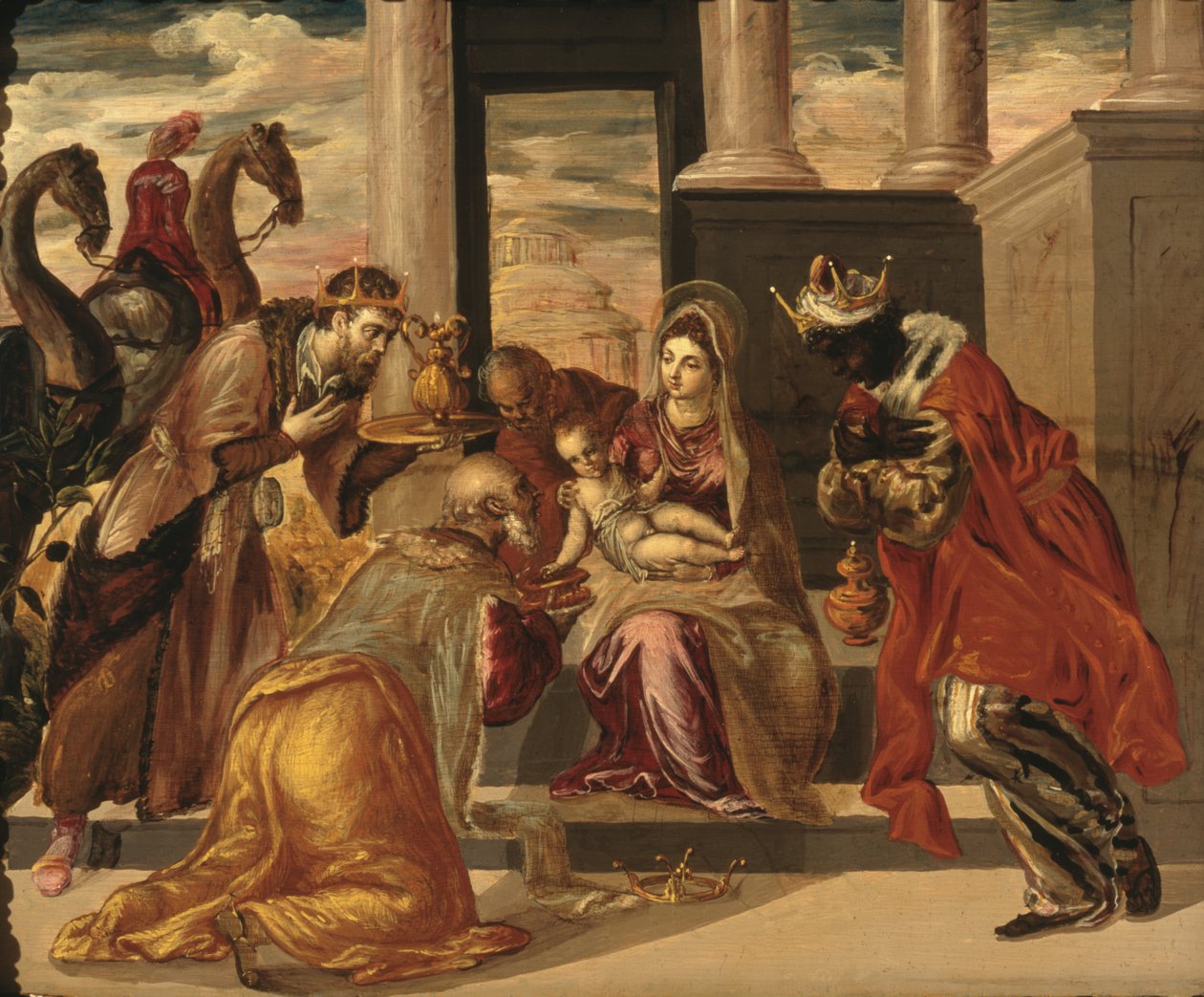 La adoración de los magos de El Greco