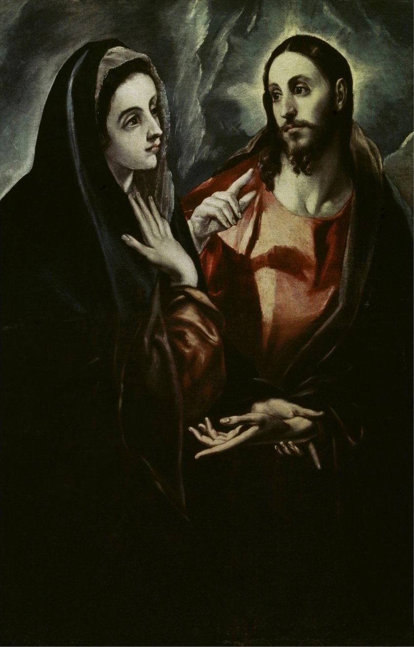 Cristo se despide de María de El Greco