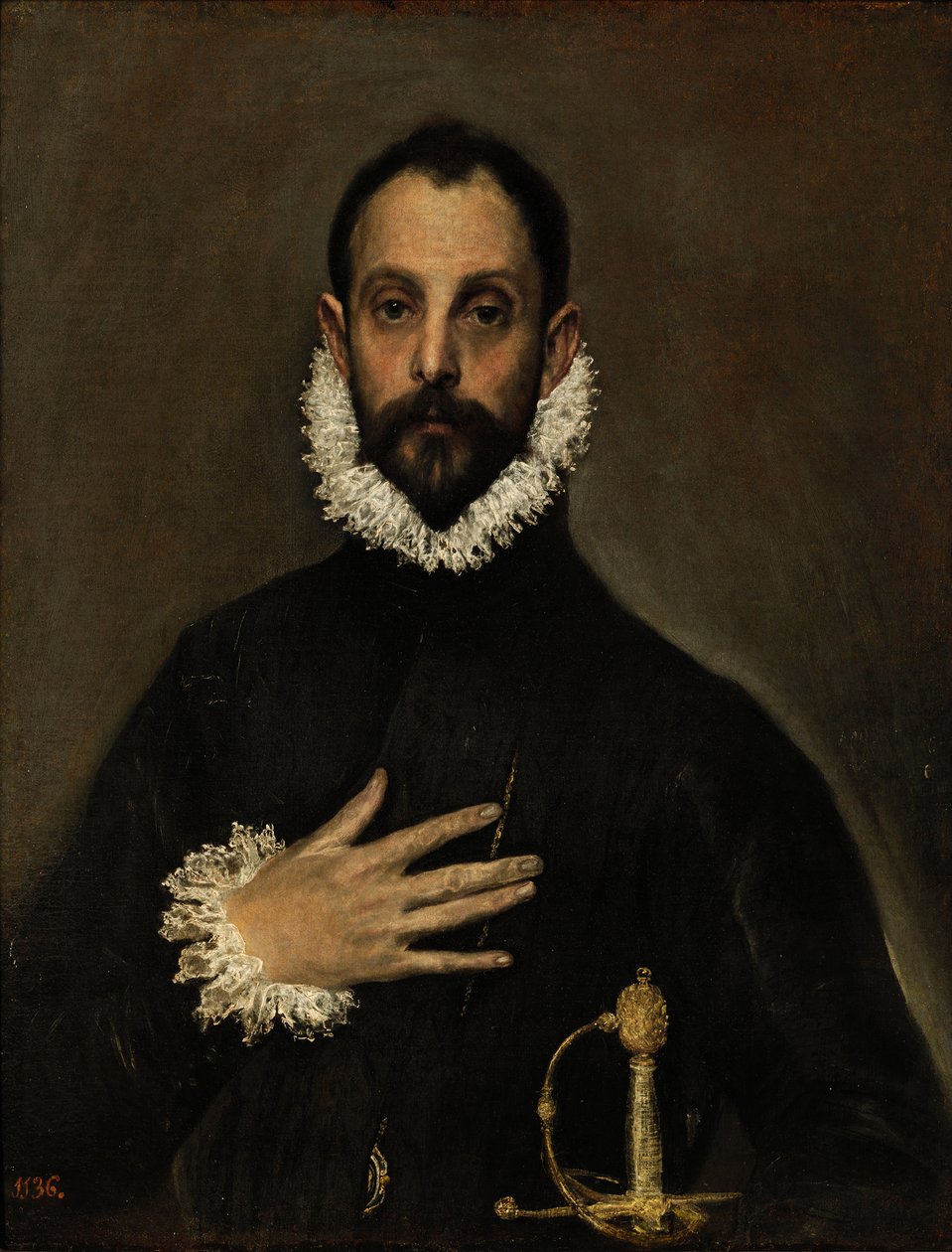 El Caballero de la Mano en el Pecho de El Greco