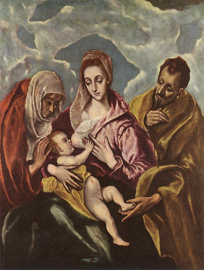 Sagrada Familia con Santa Ana de El Greco