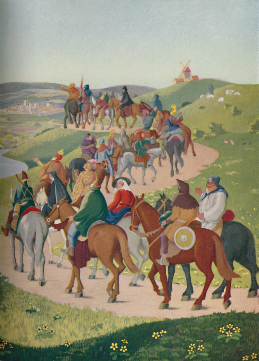 Los peregrinos cabalgando hacia Canterbury de Donald Craig