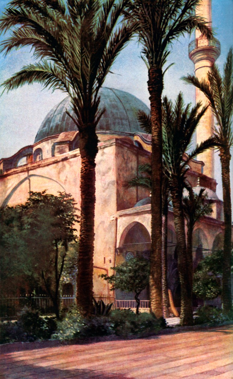 Mezquita de Jezzar Pasha, Acre, Palestina, c1930s de Donald McLeish