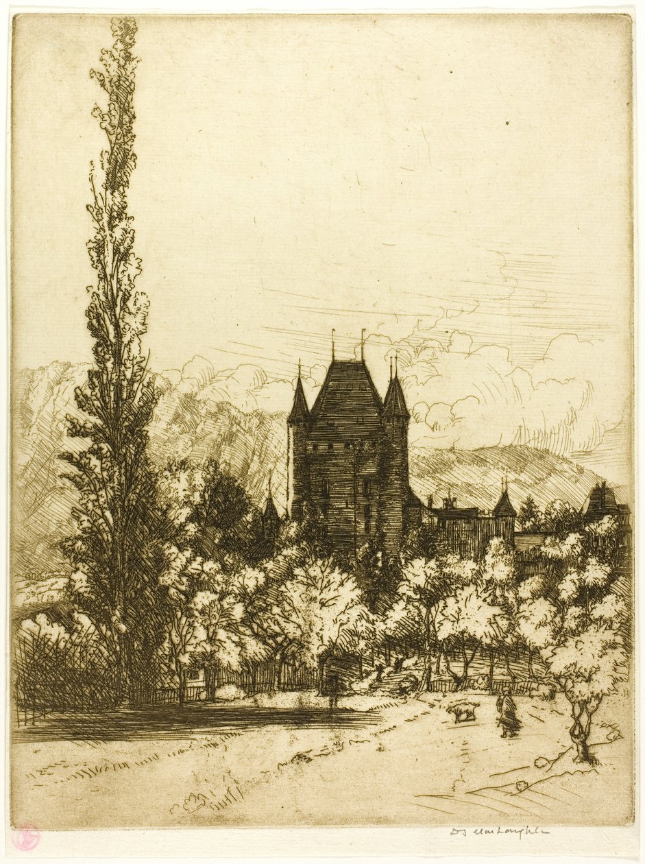 Un castillo en Thun, Suiza de Donald Shaw MacLaughlan
