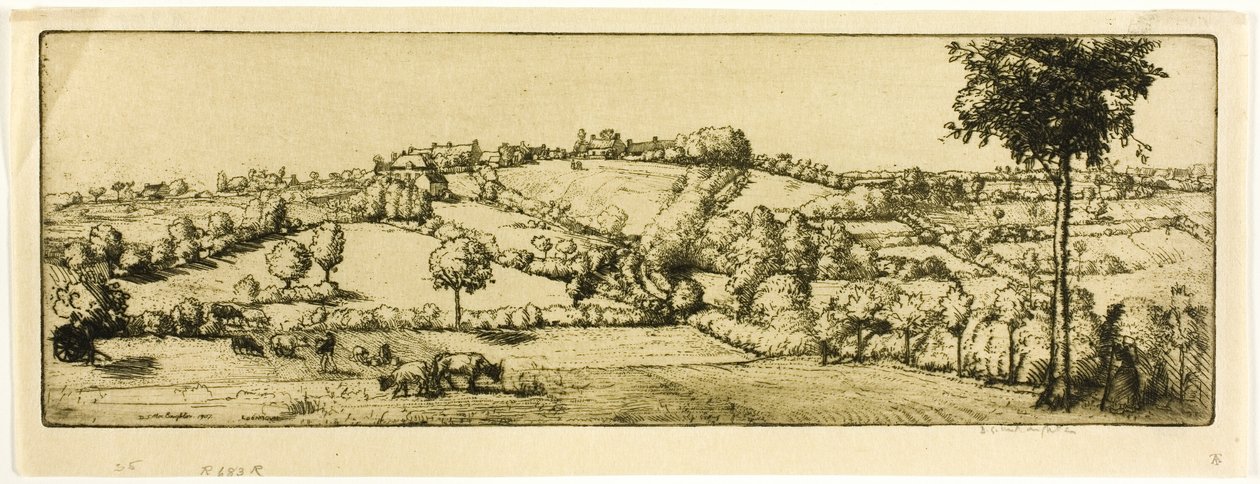 Paisaje, Bretaña de Donald Shaw MacLaughlan