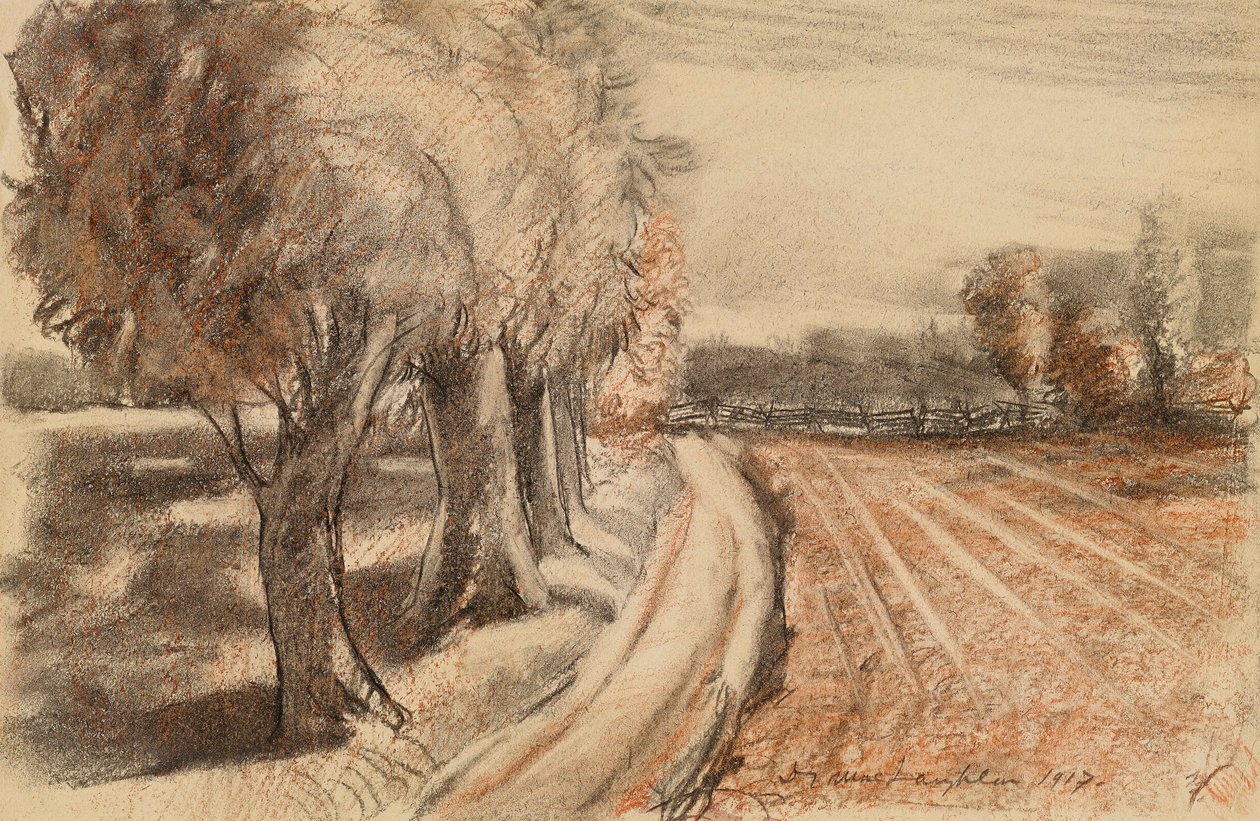 Paisaje con sauces de Donald Shaw MacLaughlan