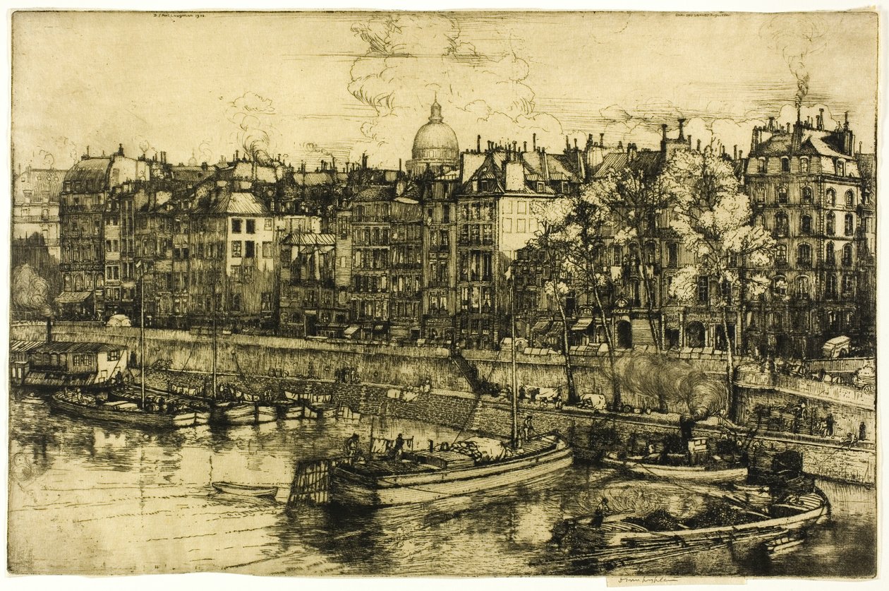 Quai des Grands Augustine, París de Donald Shaw MacLaughlan