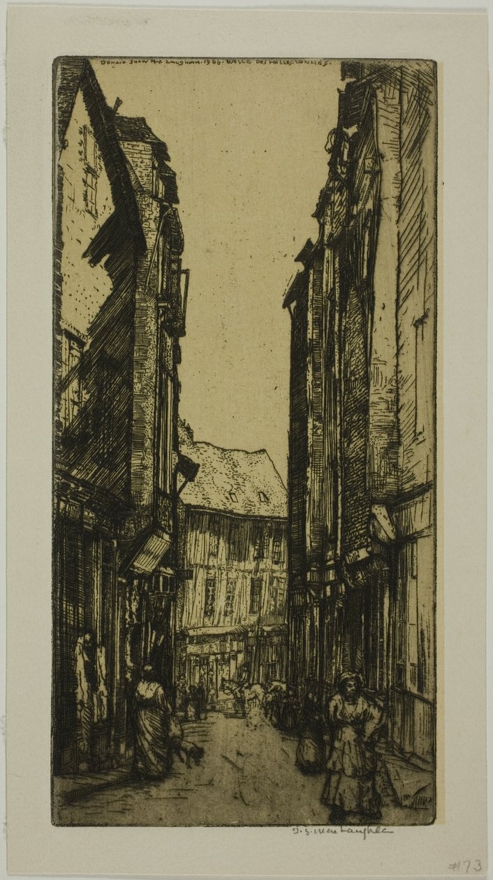 Rue des Halles, Vannes, Bretaña de Donald Shaw MacLaughlan