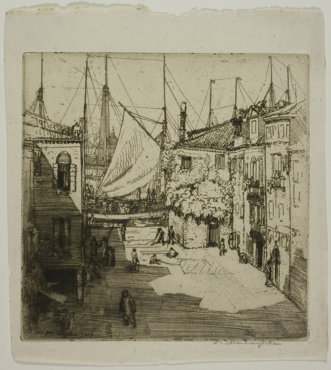 Astillero de velas, Venecia de Donald Shaw MacLaughlan