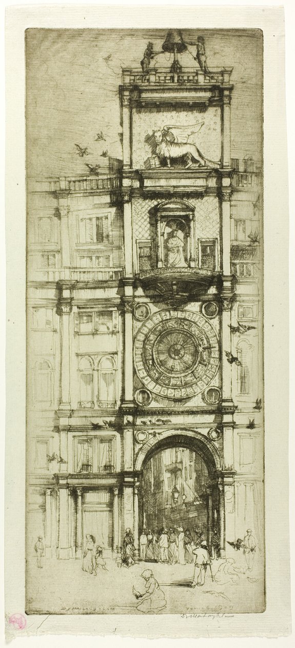 La torre del reloj, Venecia de Donald Shaw MacLaughlan