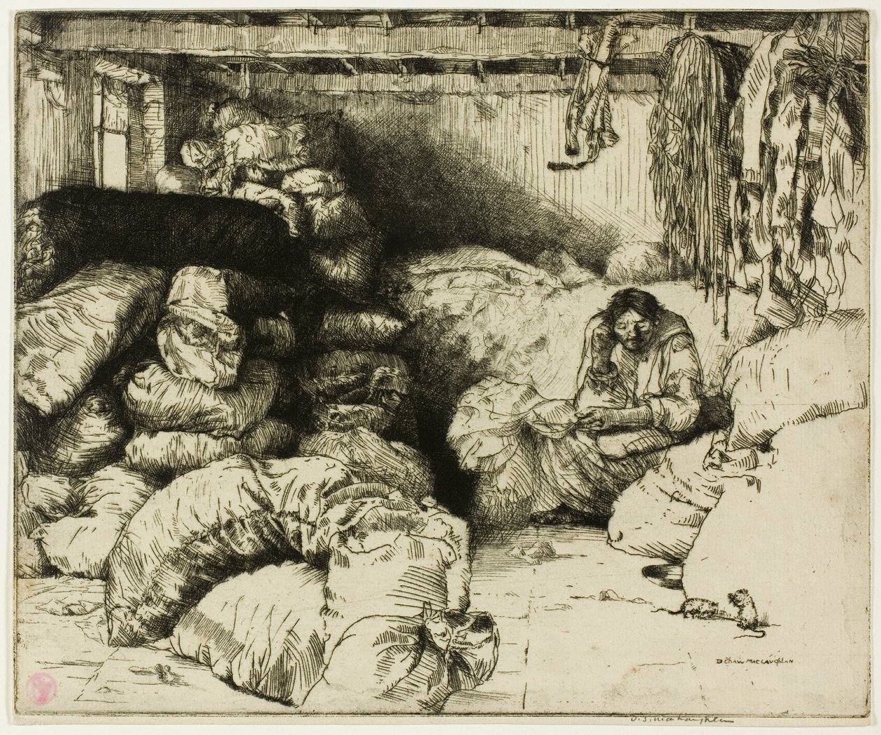 El vendedor de trapos dormido de Donald Shaw MacLaughlan