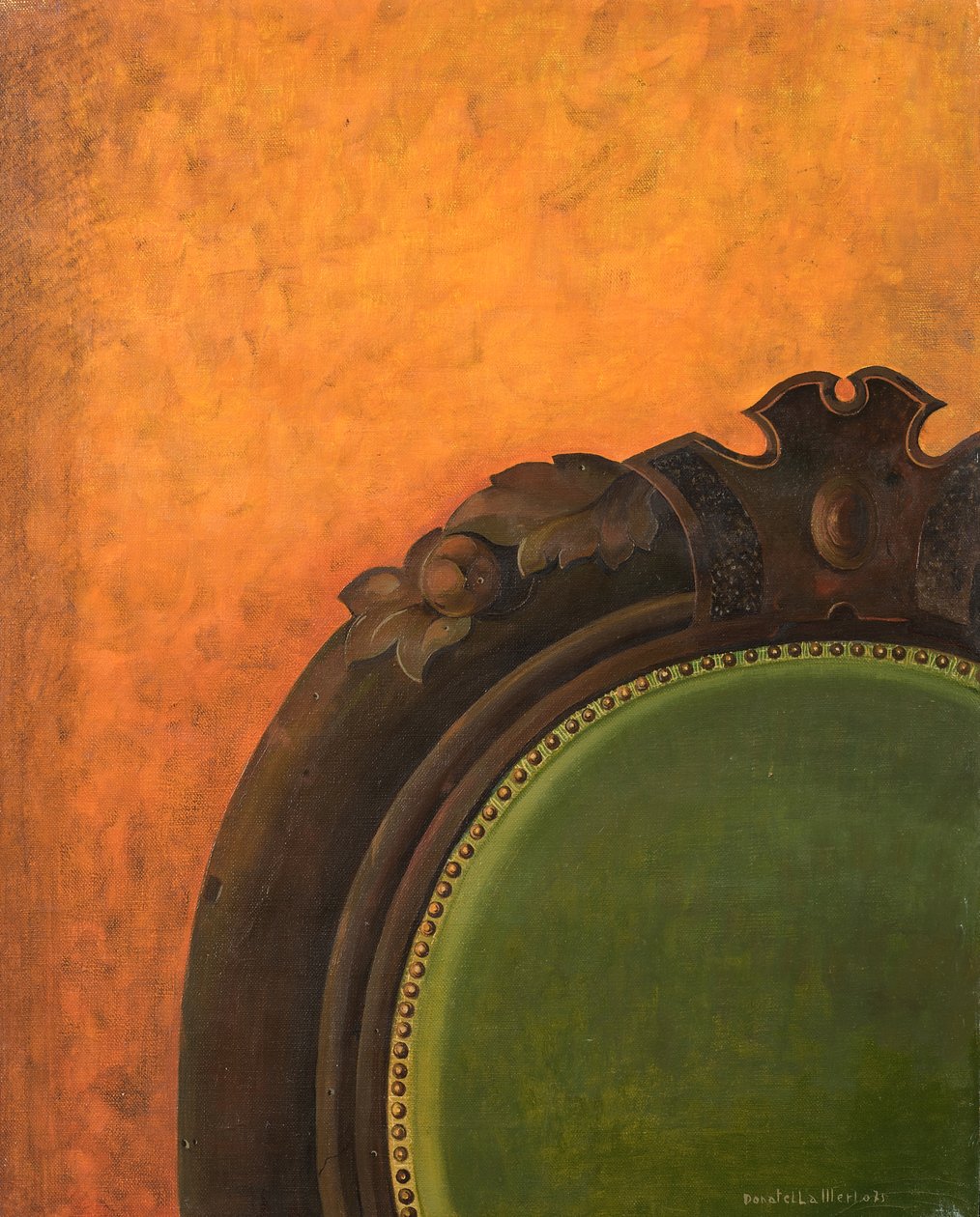 Sillón sobre fondo naranja de Donatella Merlo