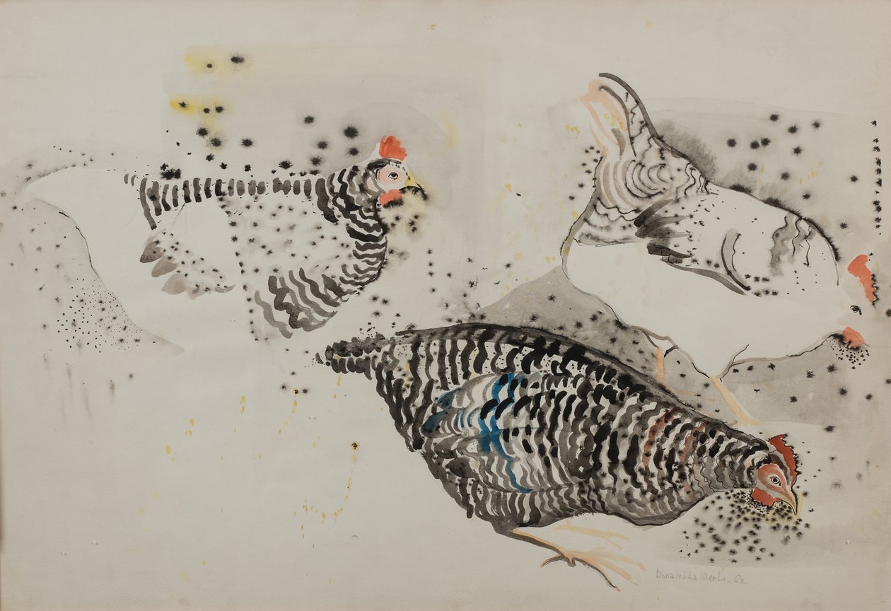 Tres pollos de Donatella Merlo