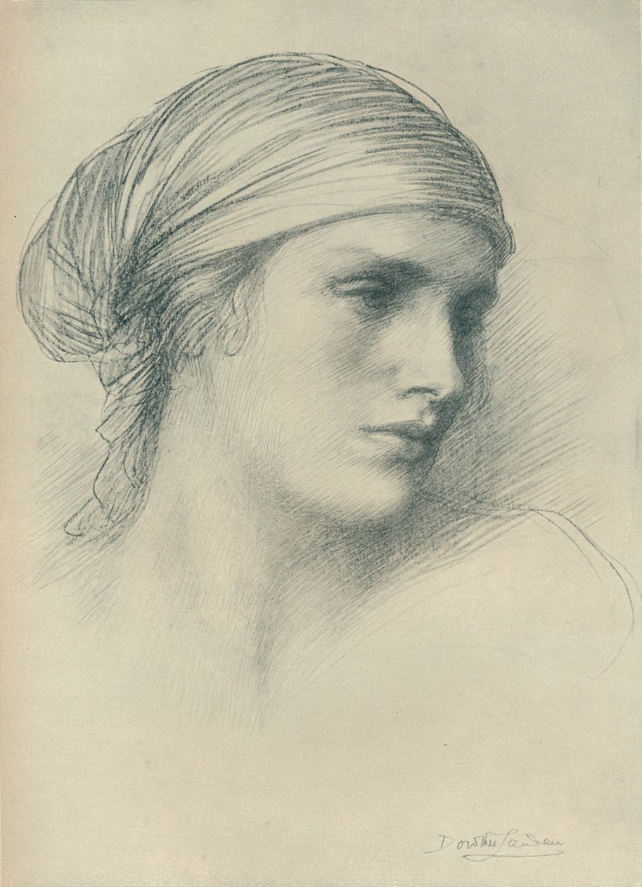 Estudio de una cabeza, c1916 de Dorothea Landau