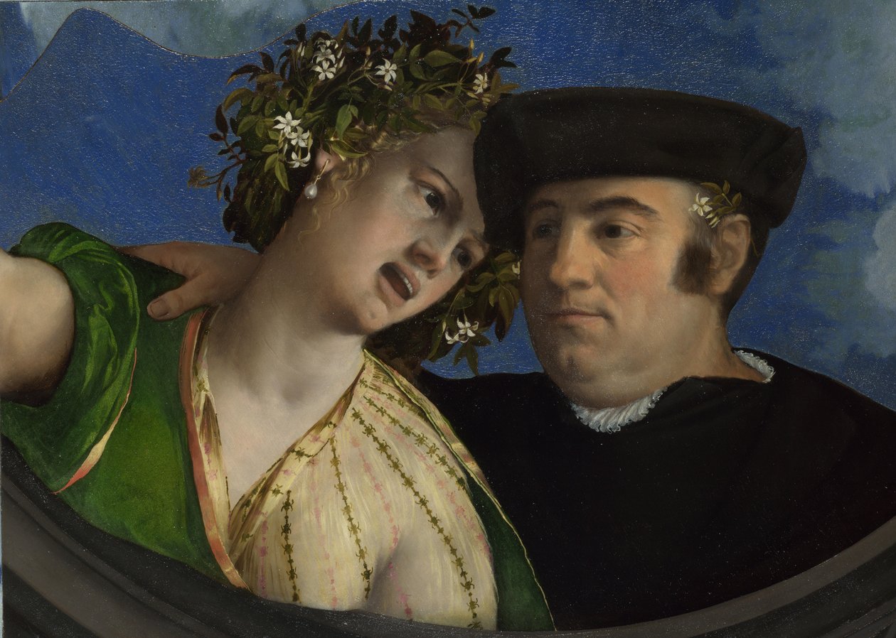 Un Hombre abrazando a una Mujer, ca 1524 de Dosso Dossi