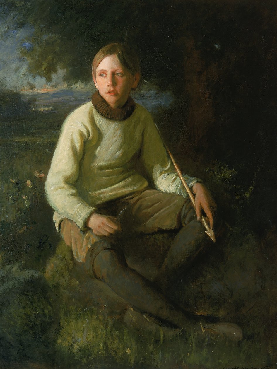 El niño con la flecha, 1903 de Douglas Volk