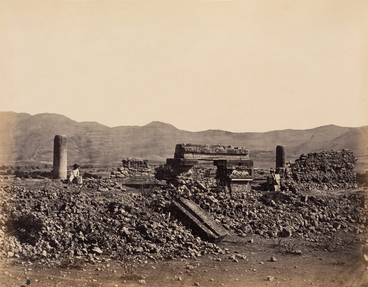 Segundo palacio en Mitla, México de Désiré Charnay