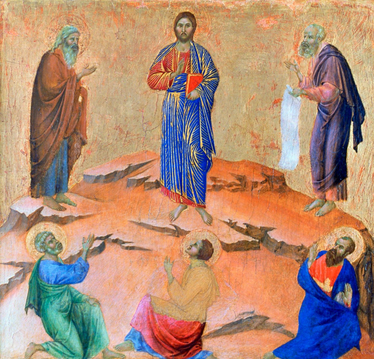 La Transfiguración, 1311 de Duccio di Buoninsegna