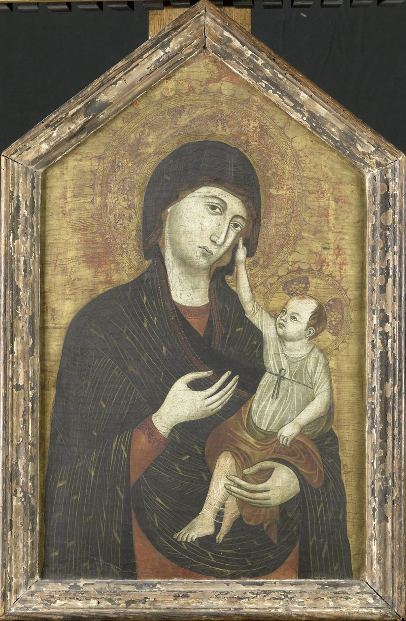 María conoció a los amables de Duccio di Buoninsigna (copy after)