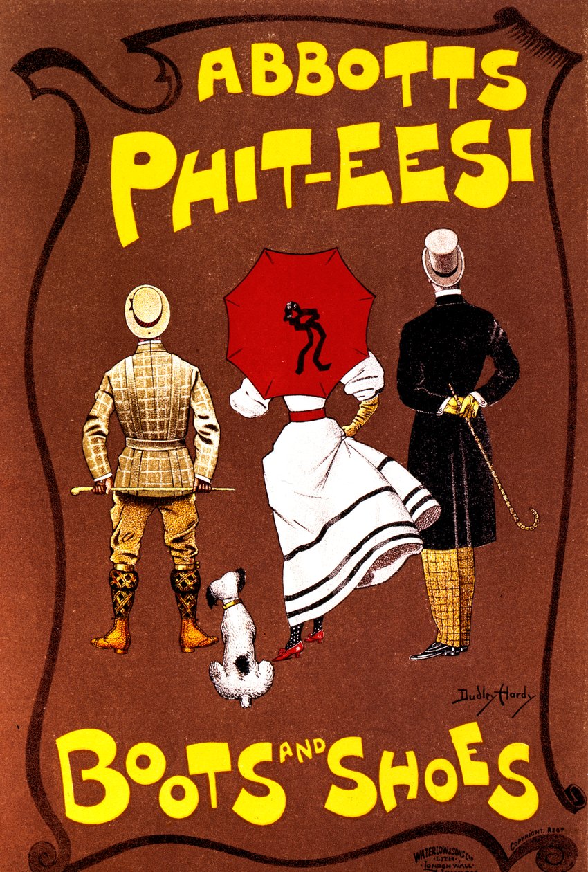 Botas y zapatos Abbotts Phit-Eesi, c1887-1922 de Dudley Hardy