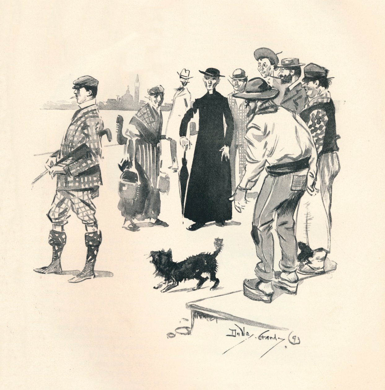 Knickerbockers en Venecia, 1893 de Dudley Hardy