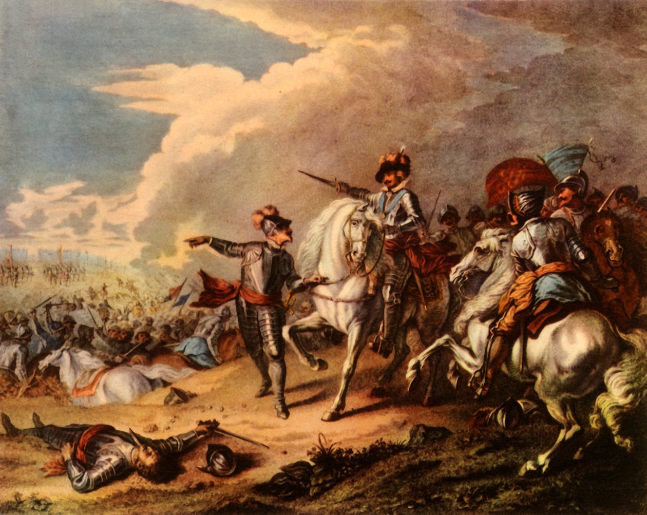 La Batalla de Naseby, 1645, 1727, 1944 de Dupuis