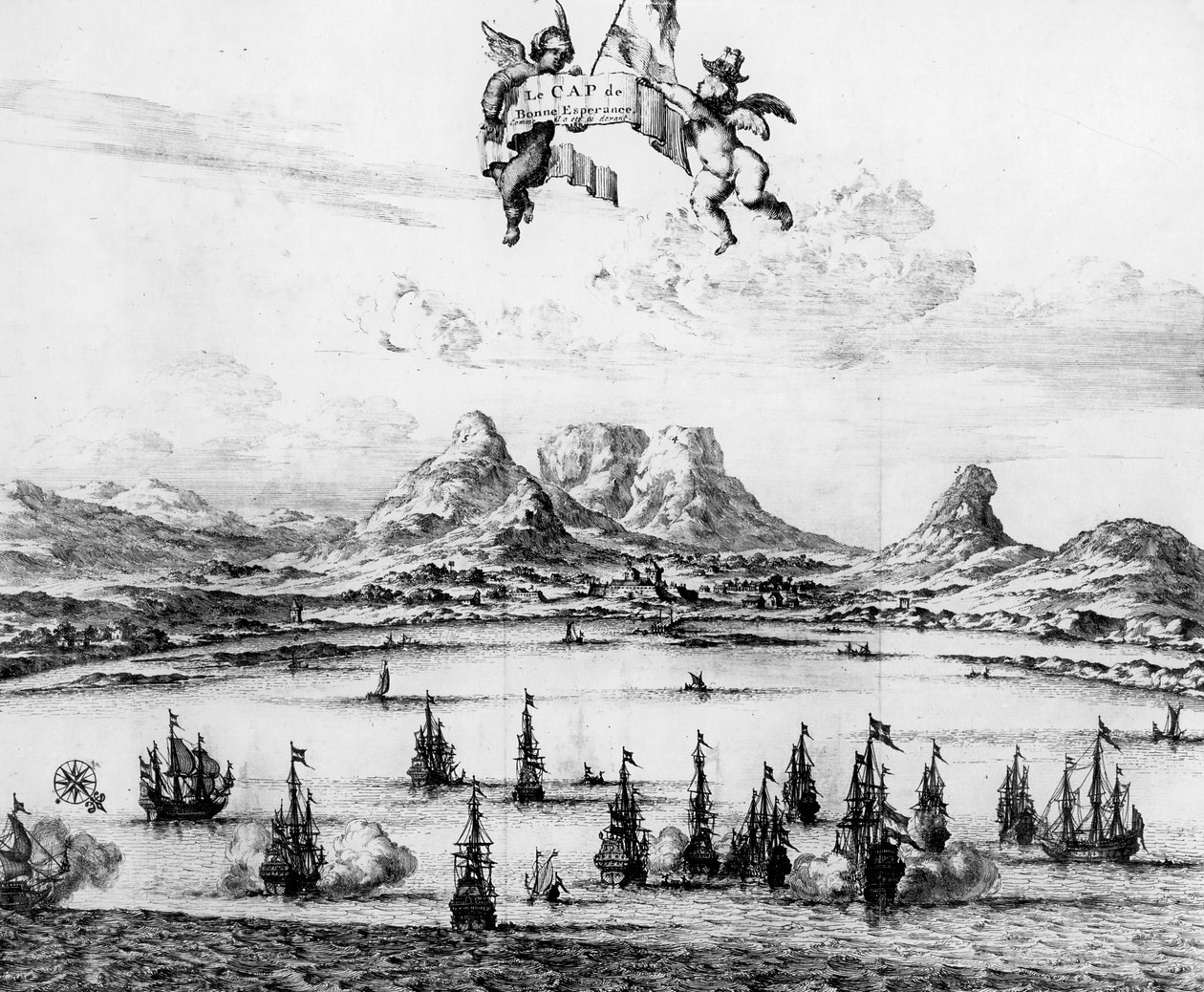 El Cabo de Buena Esperanza, 1727 de Dutch School