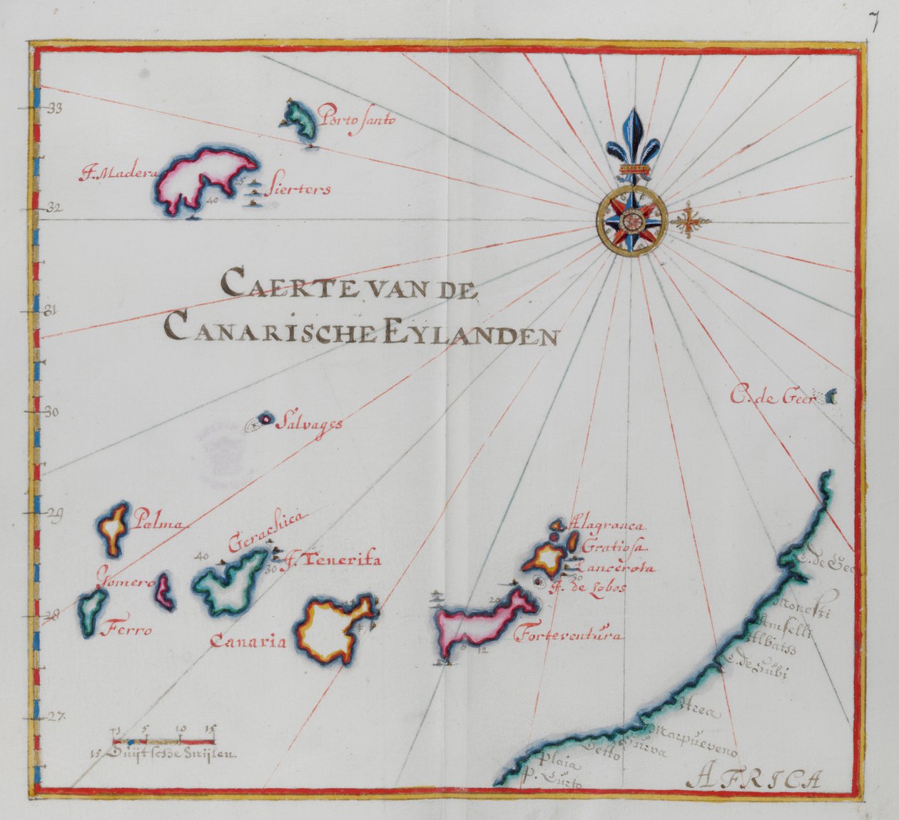 Mapa de Canarias. de Dutch School