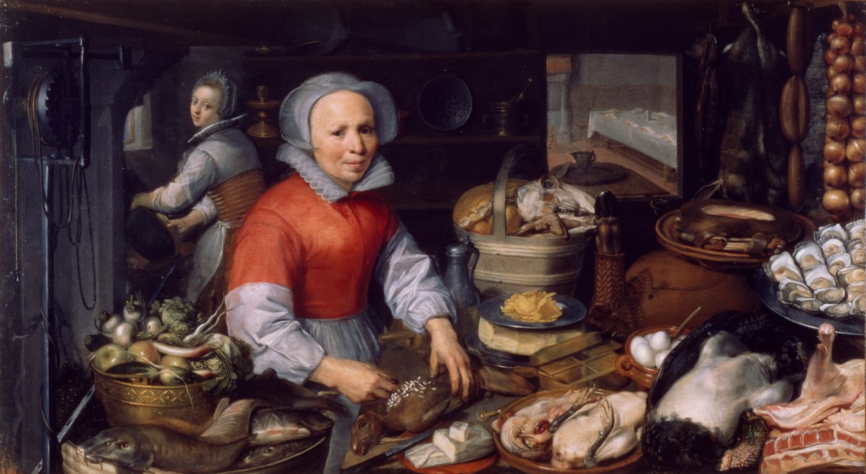 Preparativos para una fiesta, 1575-1625 de Dutch School