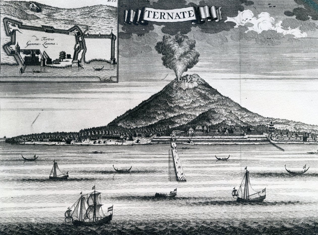 Isla de Ternate, circa 1748 de Dutch School
