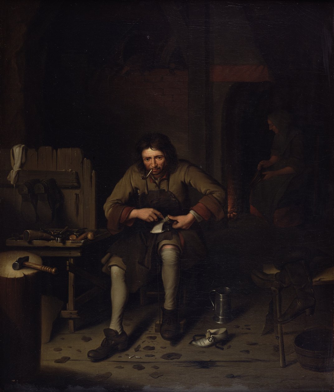 El zapatero, c.1675 de Dutch School