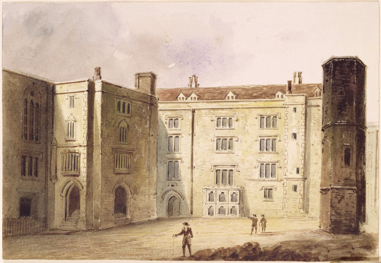 El patio del Palacio de Bridewell, c.1880 de E.H. Maund