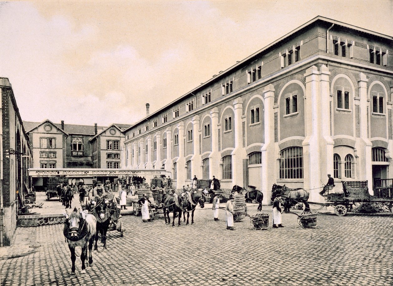 Carros para transportar el Champagne, de 