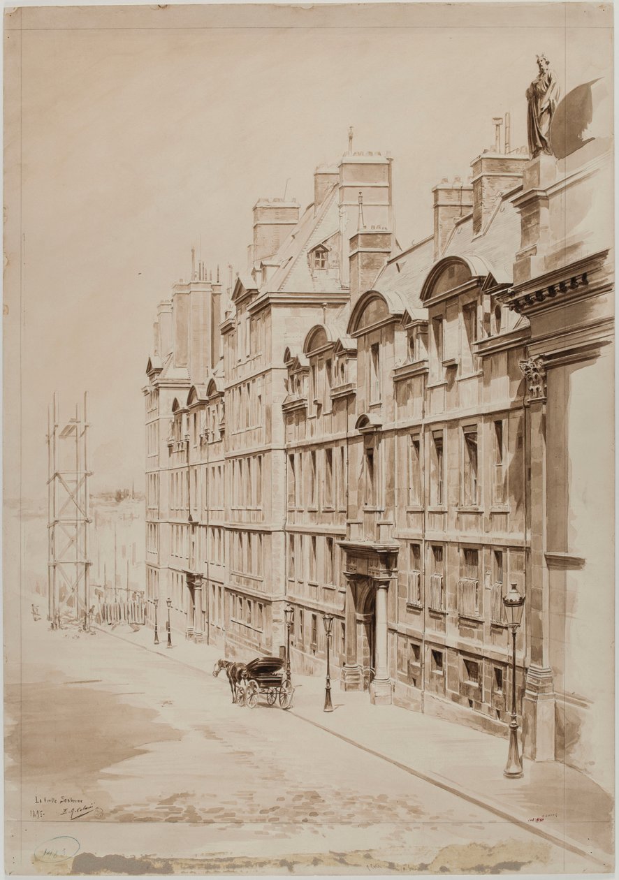 La antigua Sorbona, París de E. A. Cabanié
