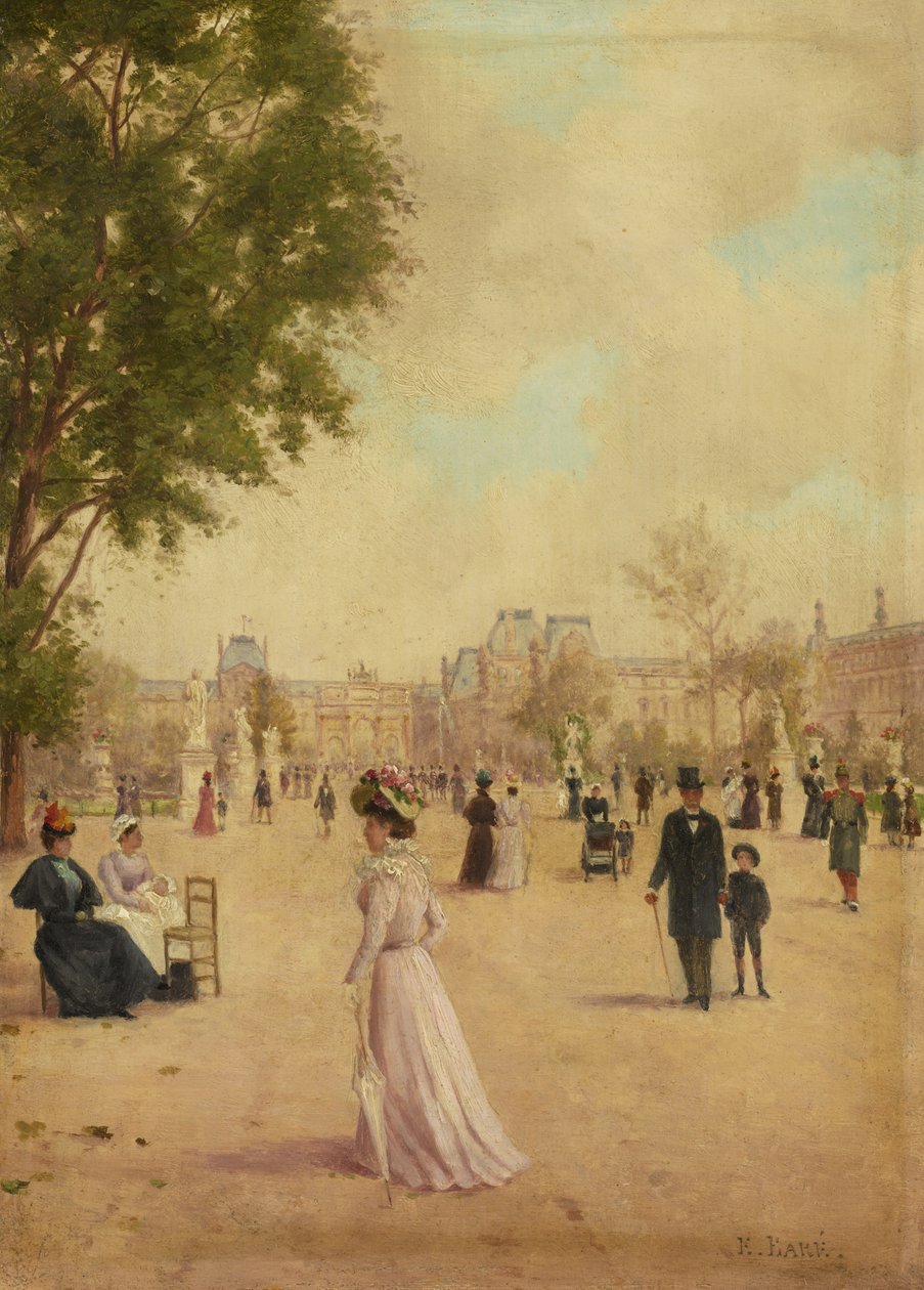 Los jardines de las Tullerías de E. Baré