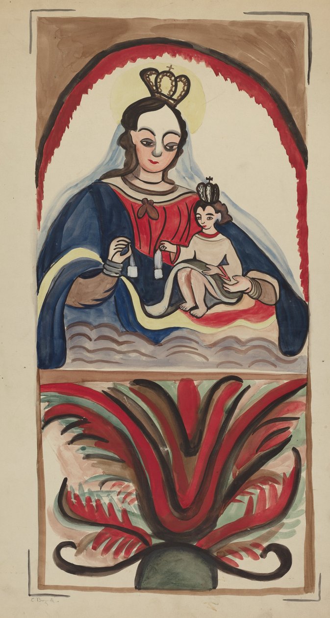 Retablo - Virgen y Niño de E. Boyd