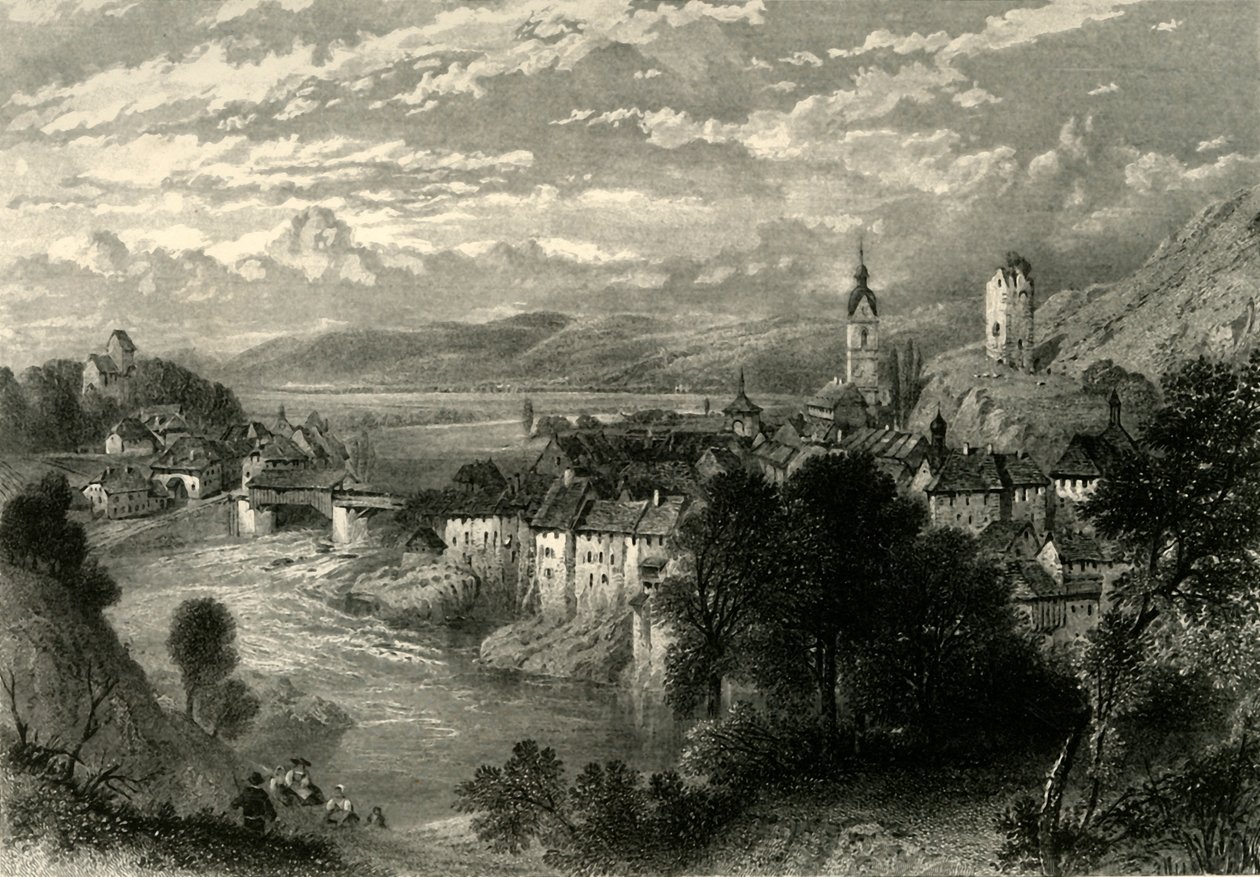 Laufenburg, c. 1872 de E I Roberts