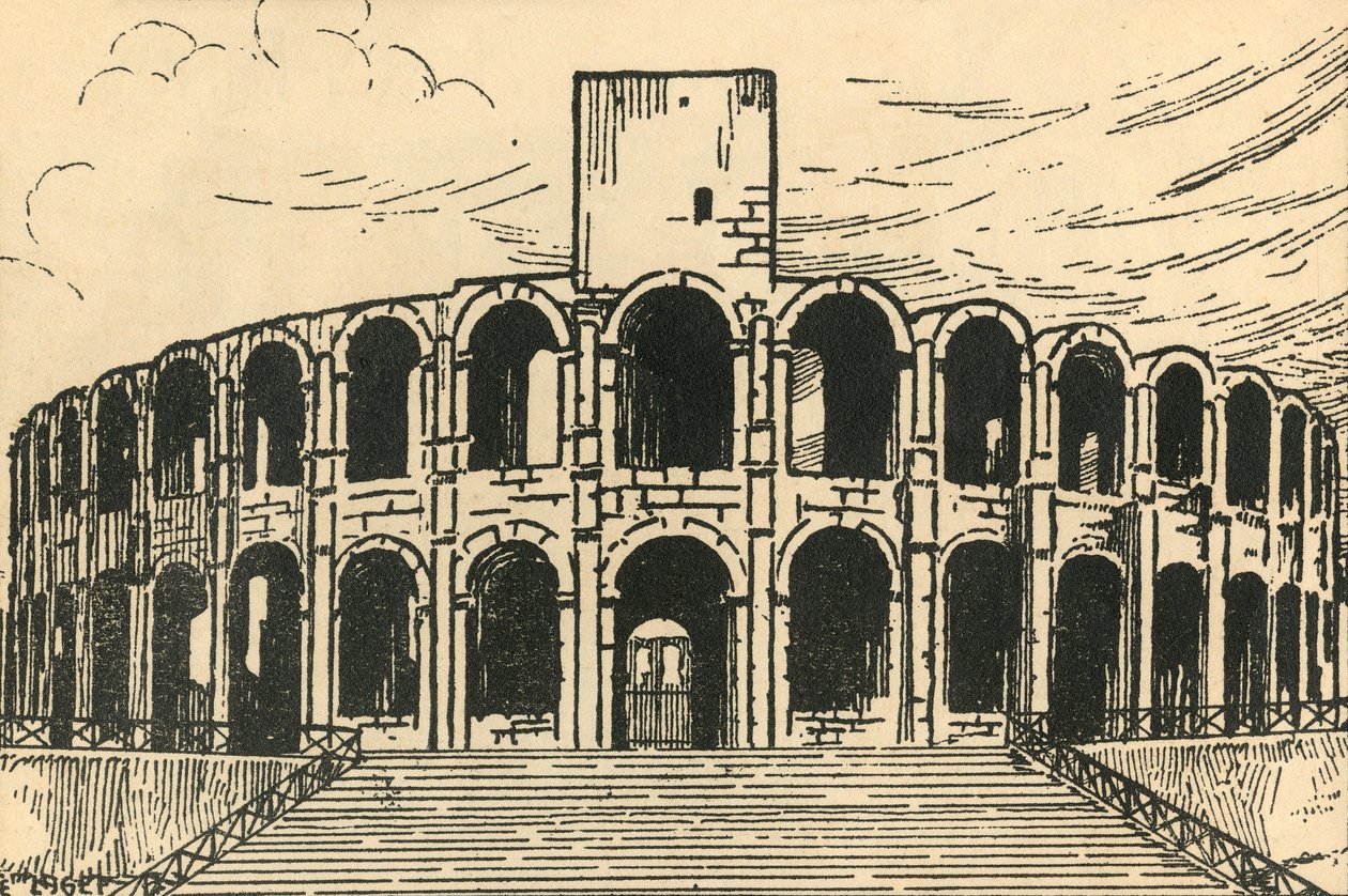 Les Arenes, c. 1920s de E Laget