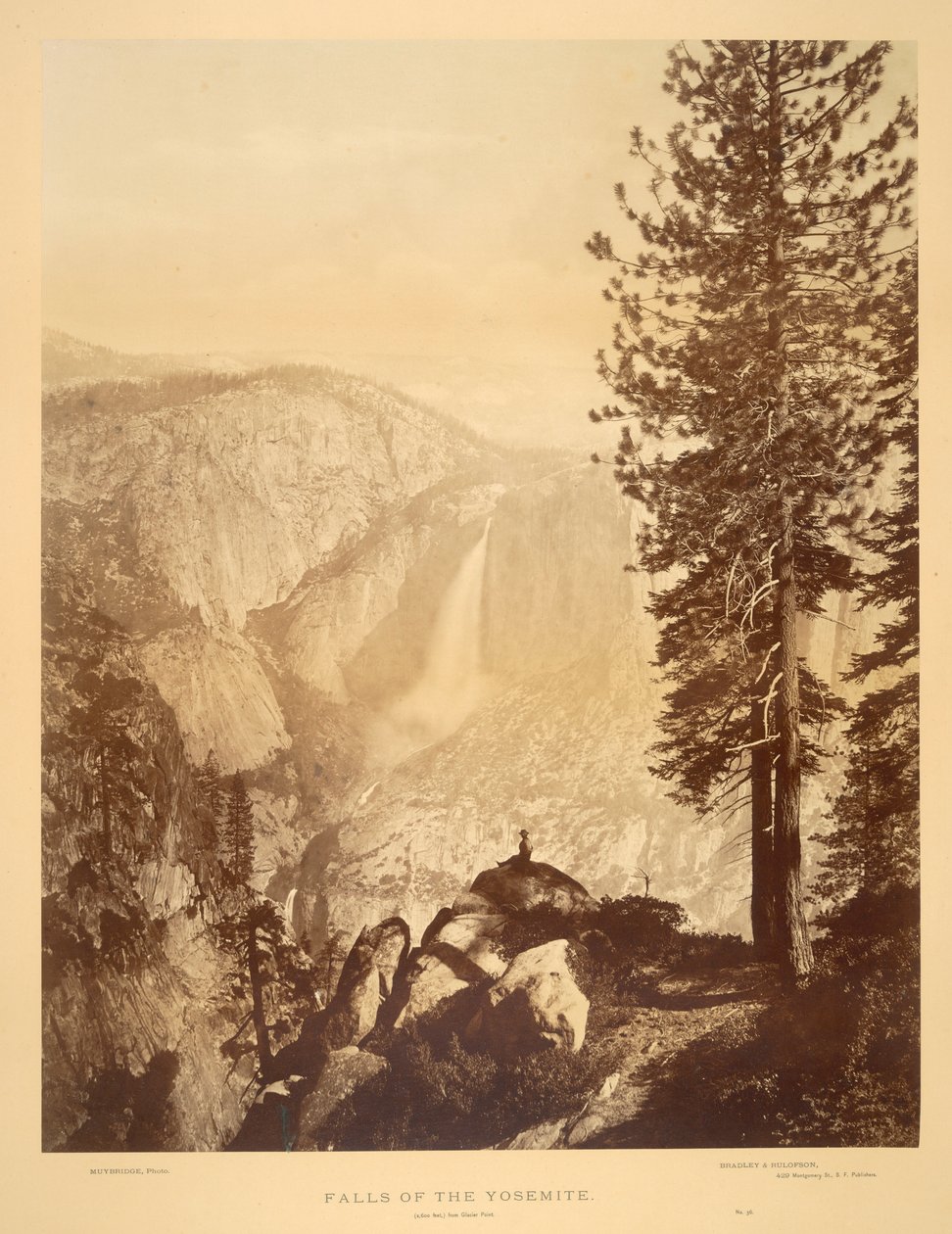 Caídas de la yosemite de Eadweard Muybridge