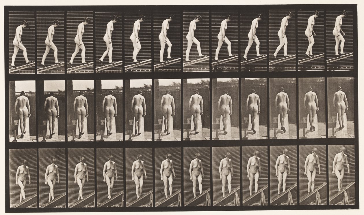 Placa 85. Subiendo una pendiente de Eadweard Muybridge