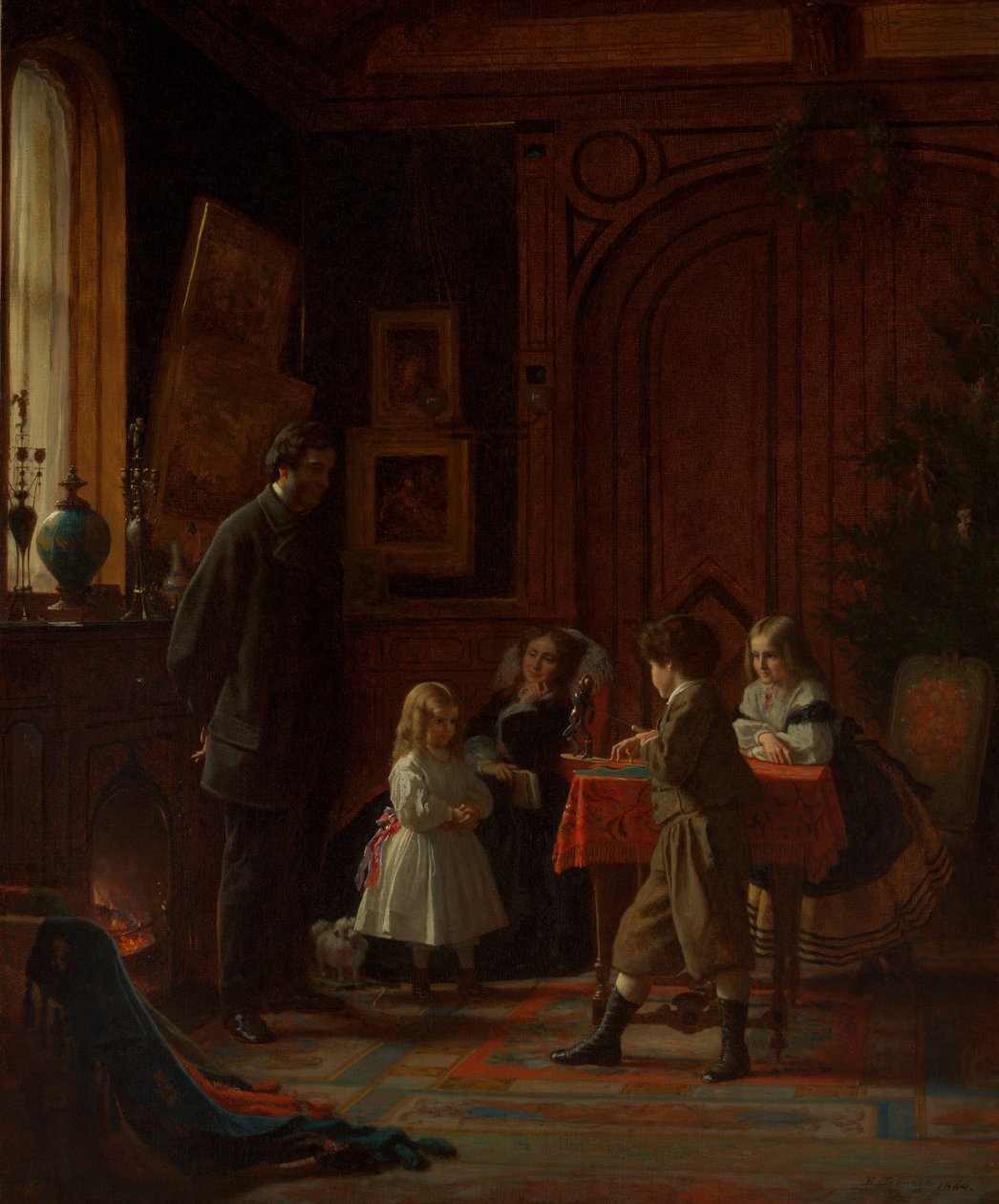 Navidad, La familia Blodgett de Eastman Johnson