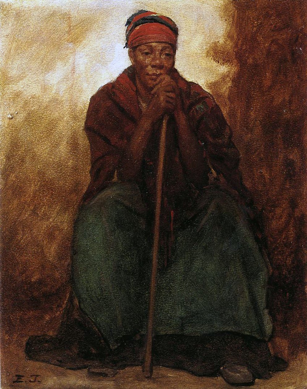 Dinah, la sirvienta negra de Eastman Johnson