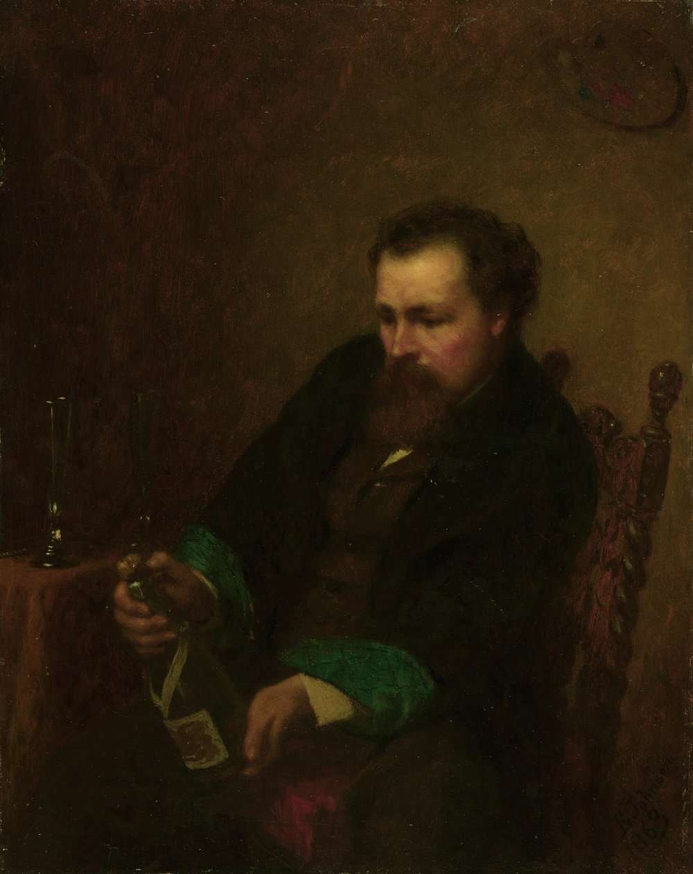 Autorretrato, 1863 de Eastman Johnson