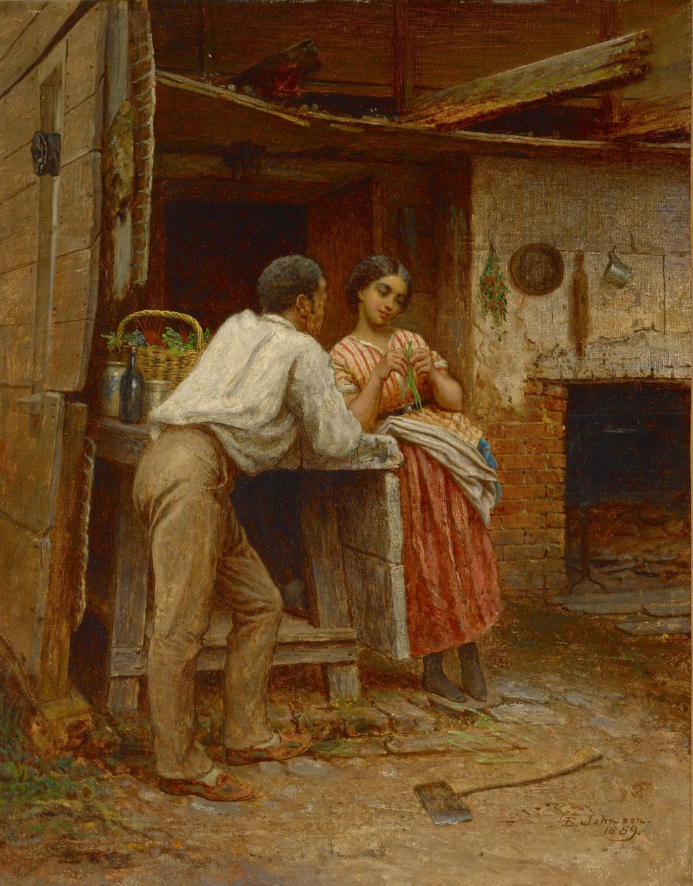 Cortejo sureño de Eastman Johnson
