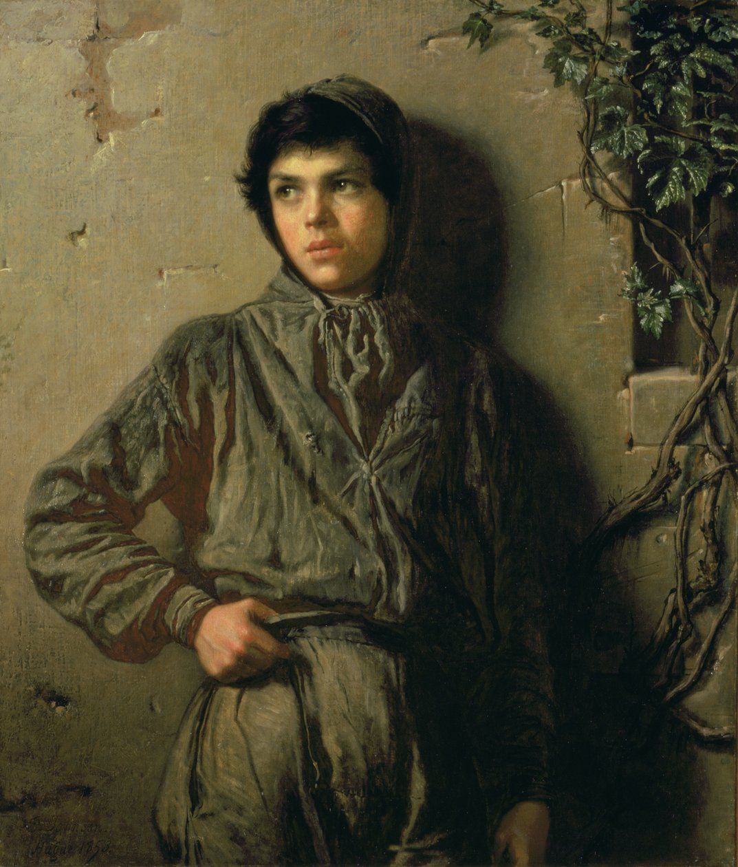El niño saboyano, 1853 de Eastman Johnson