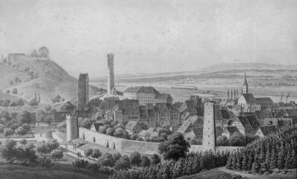 Ravensburg desde el noreste de Eberhard Emminger
