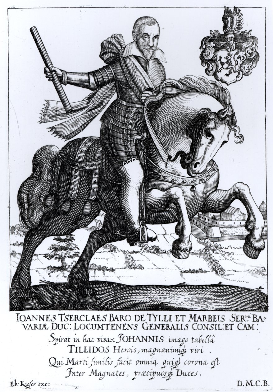 Johann Tserclaes, Graf von Tilly (1559-1632) de Eberhard Kieser